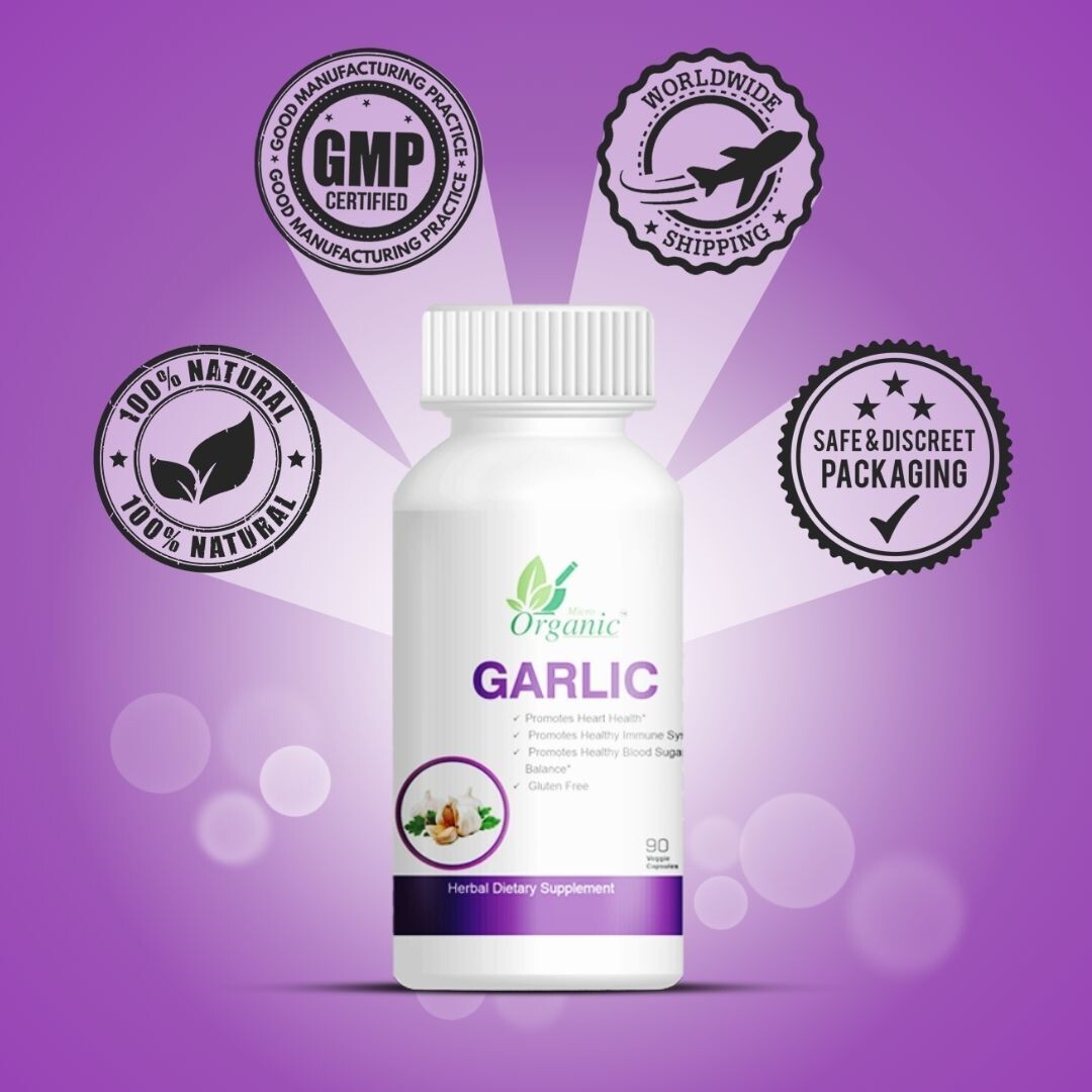 Garlic Capsules – Natural Herbal Supplement for Heart Health & Immune Support