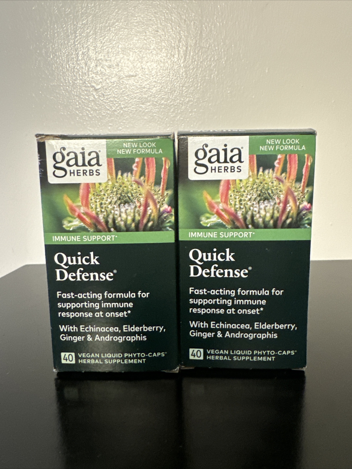 Gaia Herbs Quick Defense – Fast-Acting Immune Support Supplement – 80 Vegan Caps