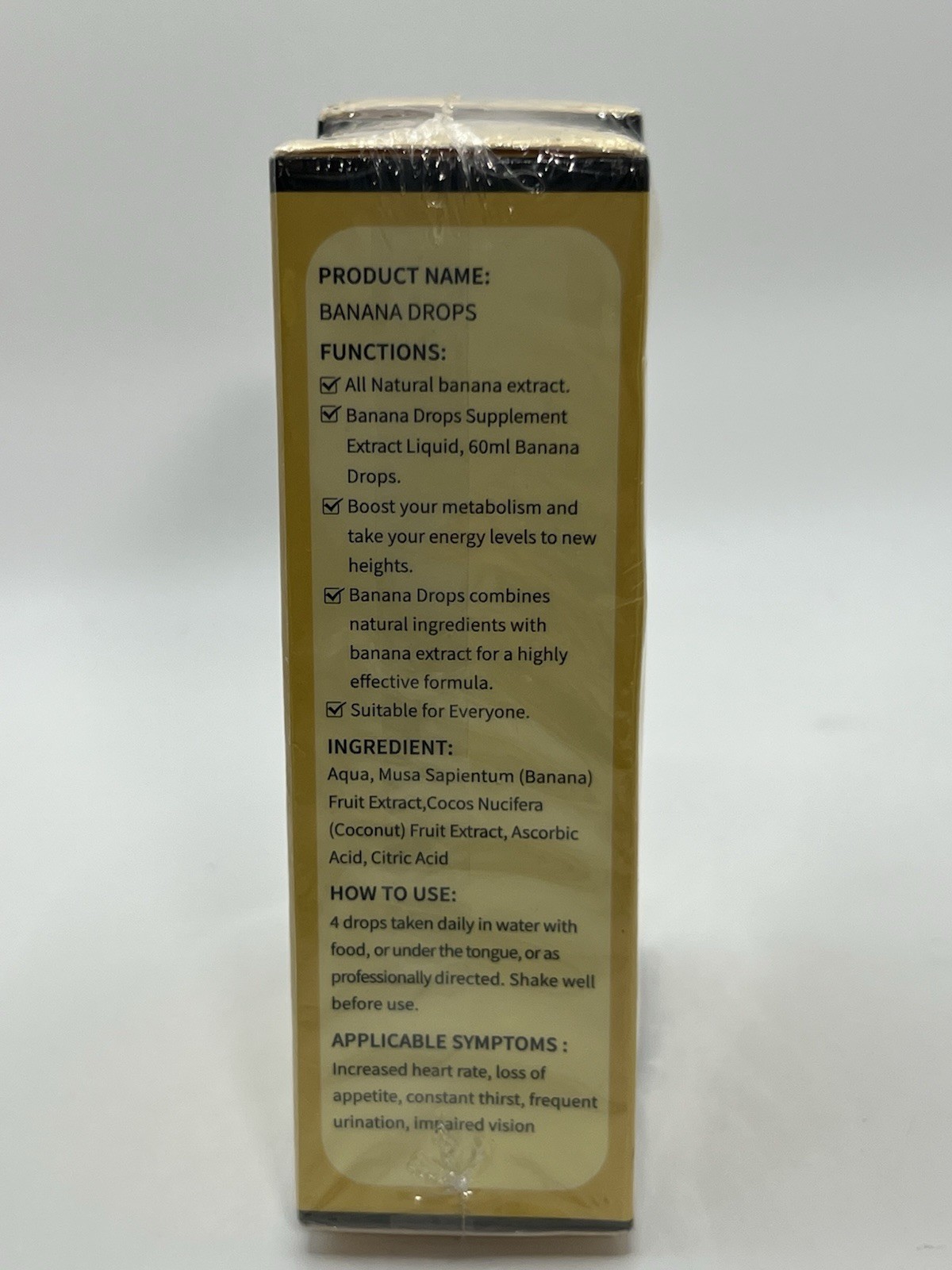 Banana Drops Dietary Supplement 4 Oz