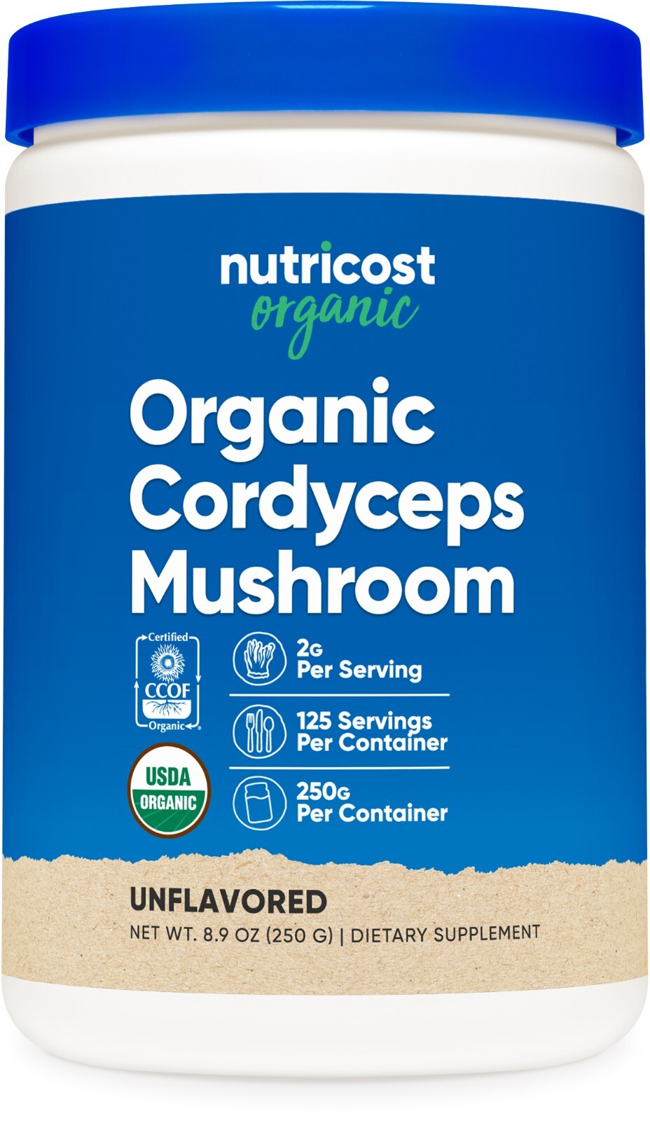 Nutricost Organic Cordyceps Mushroom Powder 250 Grams