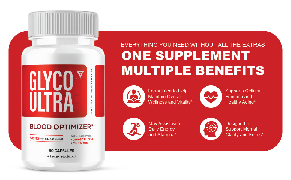 Glyco Ultra Blood Optimizer, Glyco Ultra Max Strength (60 Capsules)