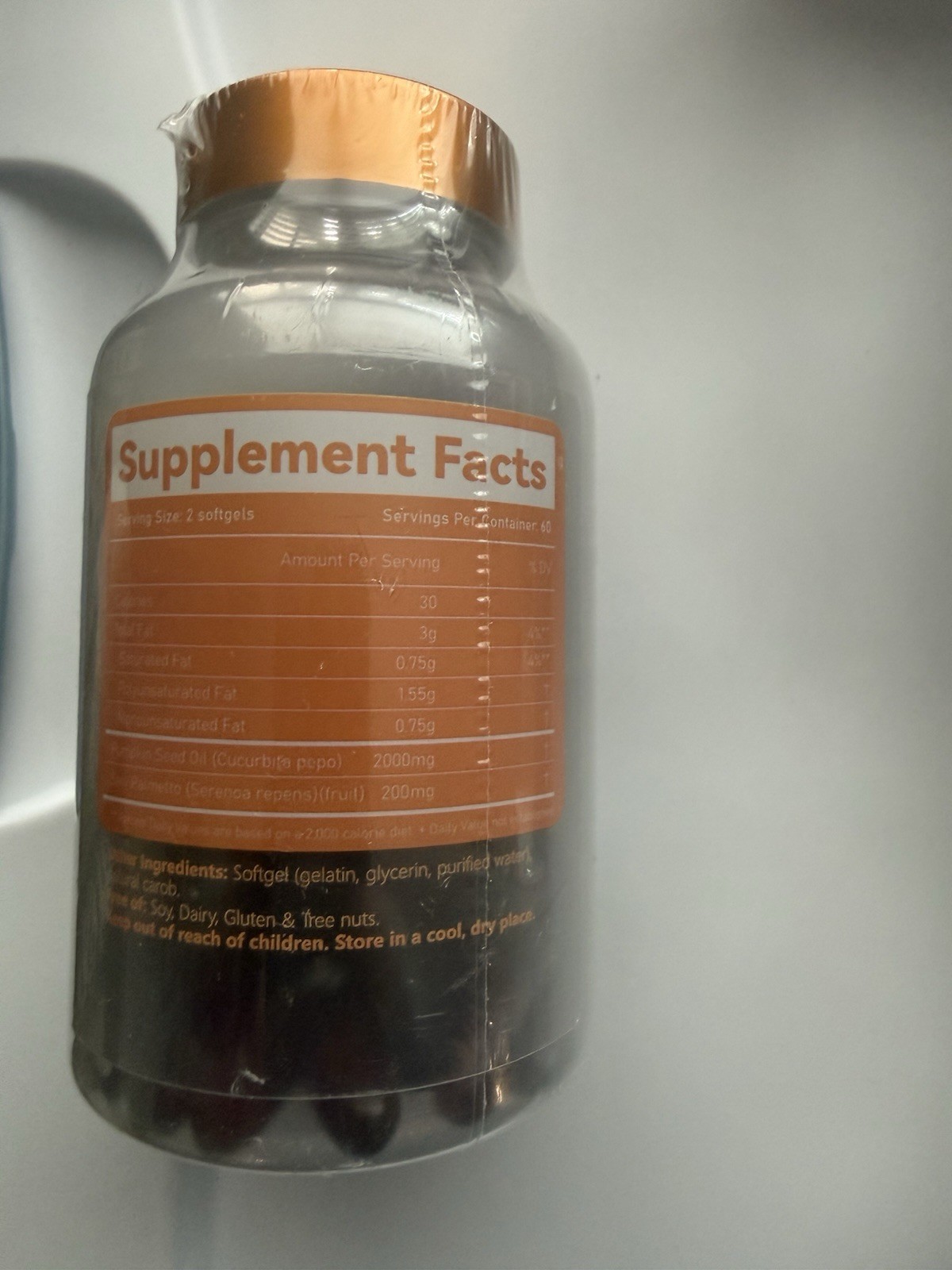 Bloom & Bond Pumpkin Seed Oil + Saw Palmetto 2000mg 120 Softgels Virgin