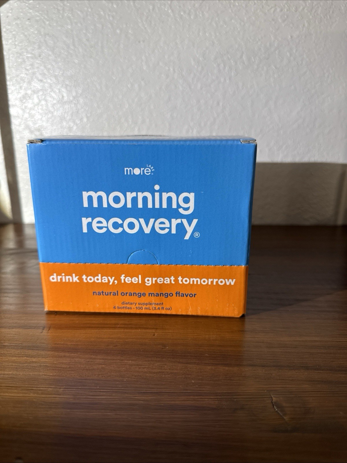 more labs Morning Recovery Hangover Support Natural Orange Mango 6x100mL