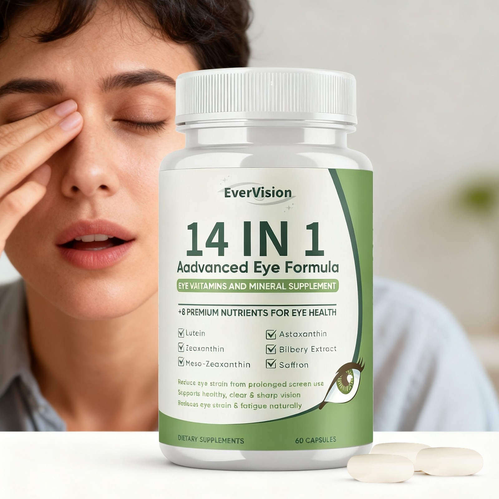 Advanced 1 In 14 Advanced Eye Formula Caps Evervision Formula 60 Ct