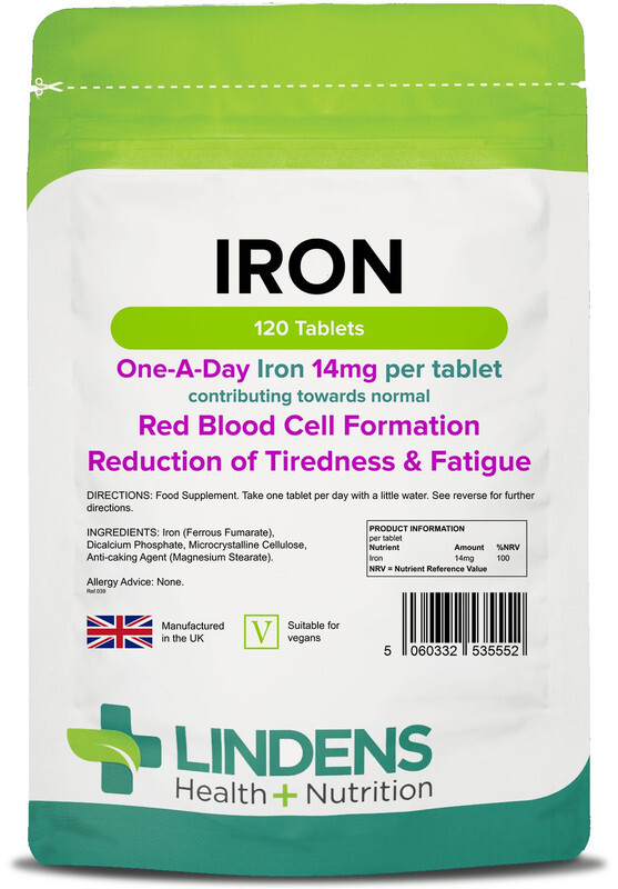 Iron 14mg 1 A Day 4-PACK 400 Tablets Iron Ferrous Fumarate Quality Supplement