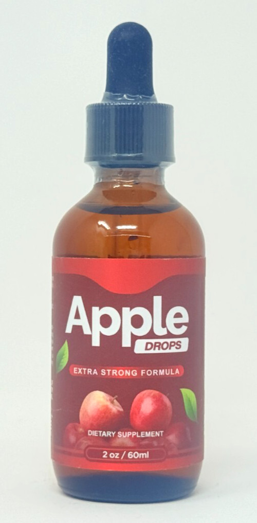 Apple Keto Drops Extra Strong Formula 2 oz, 60ml Dietary Supplement EXP: 4/27