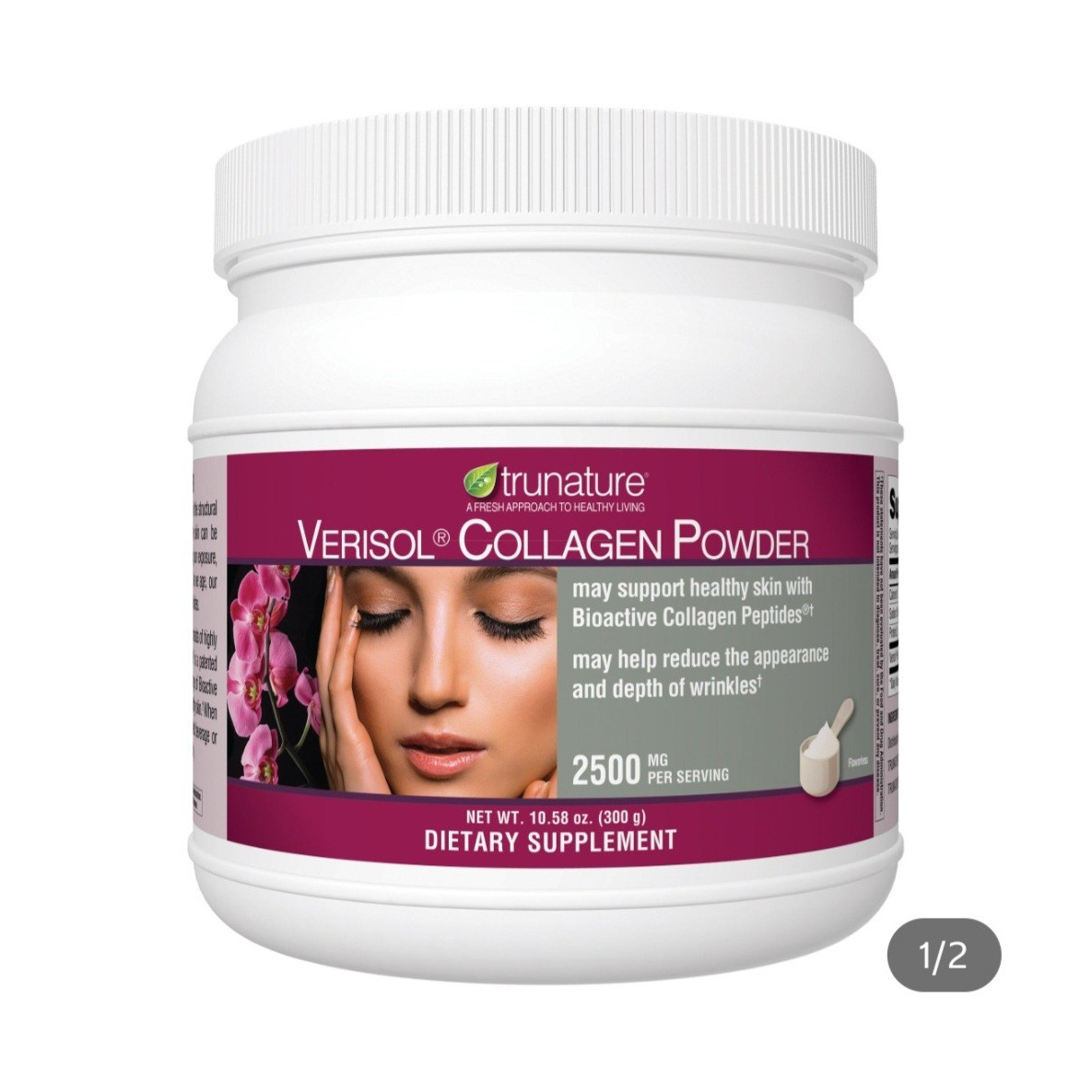 TruNature Verisol Collagen Powder 2500mg 10.58oz Hair, Skin & Nail