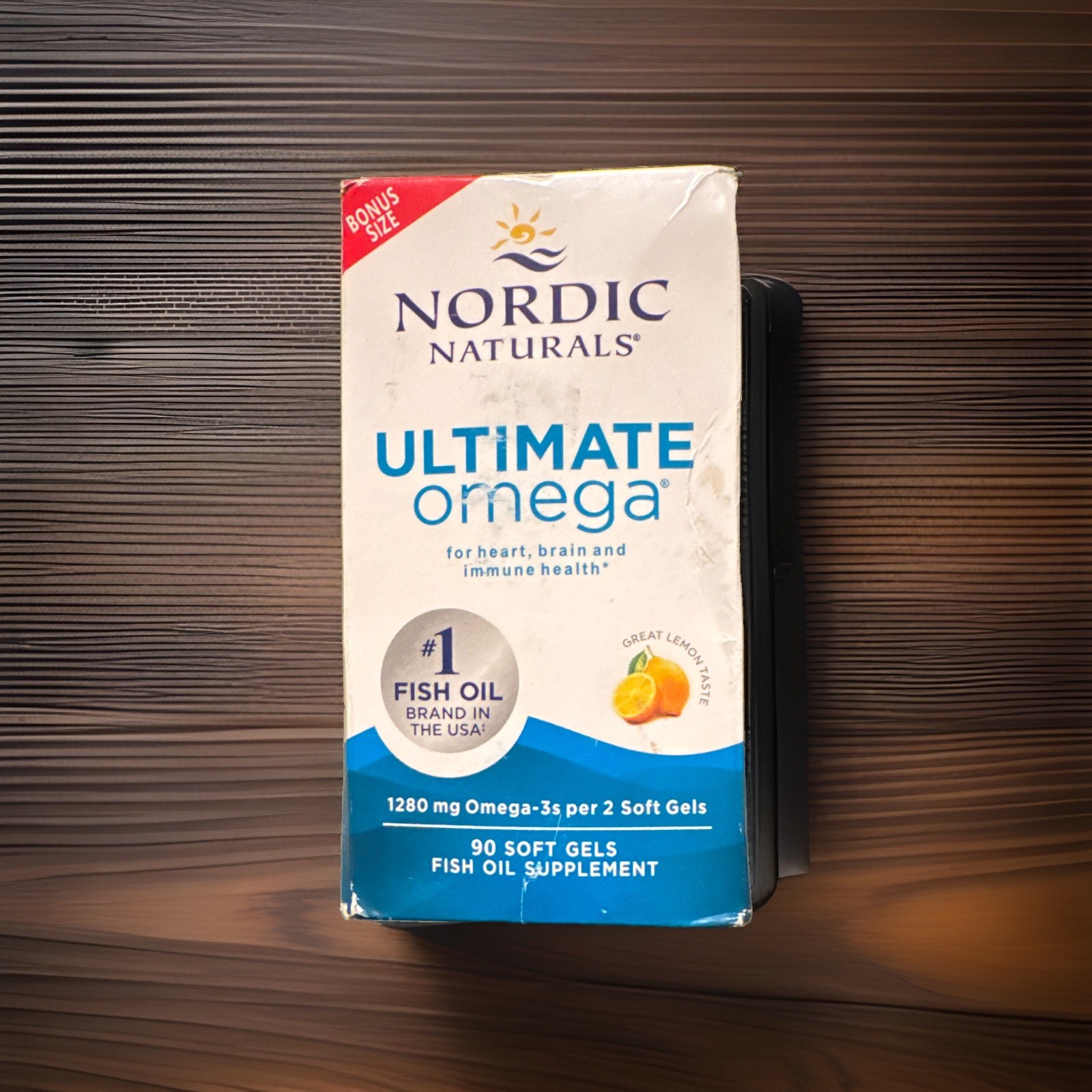 Nordic Naturals Ultimate Omega Lemon Fish Oil 90 Softgels 1280mg Exp 11/2026
