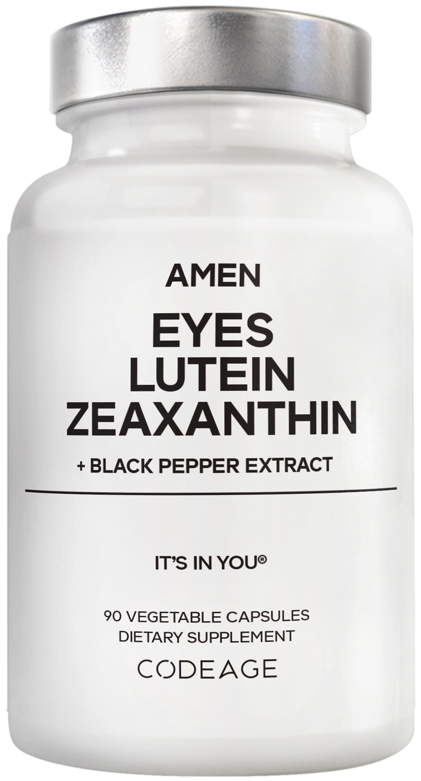 Amen Eyes Lutein Zeaxanthin Supplement – 90 Count (Pack of 1), No Color