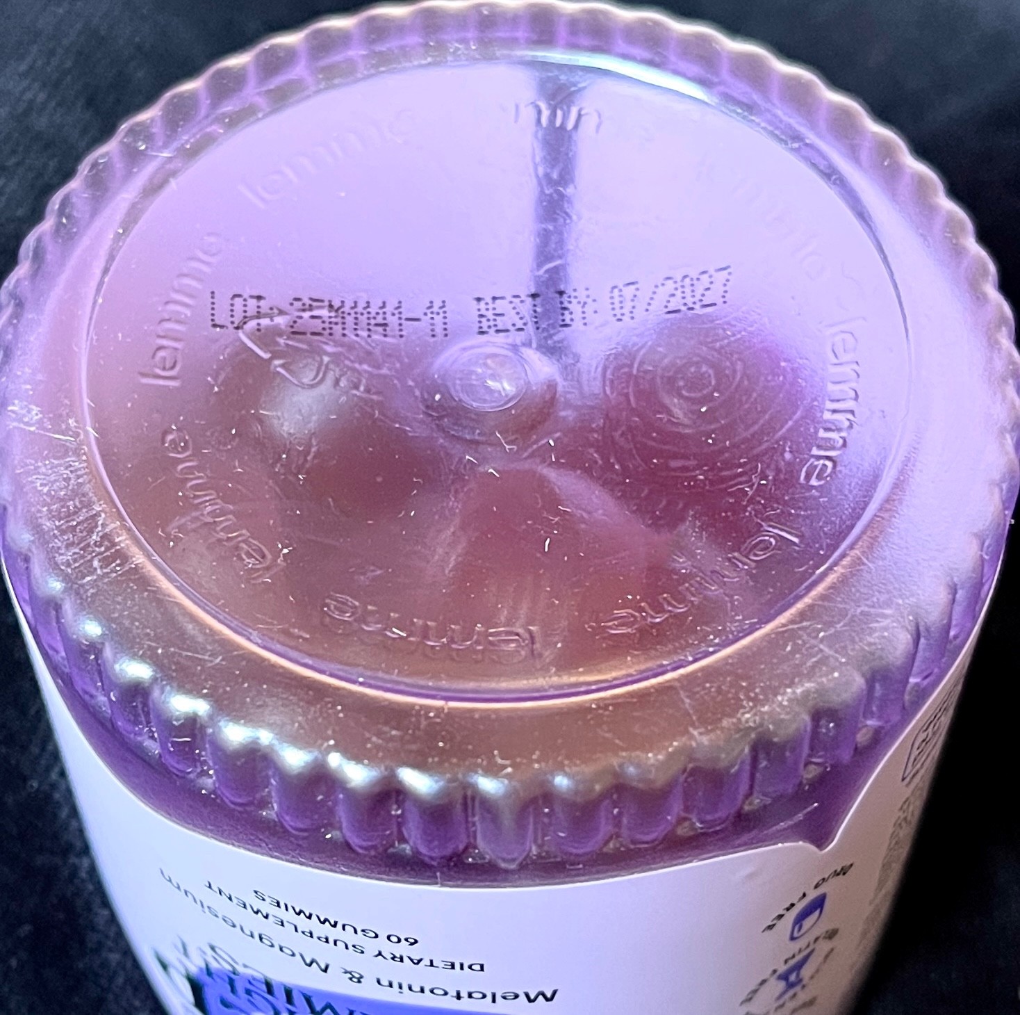 2 ~ LEMME SLEEP ~SLEEP TIGHT GUMMIES~ Melatonin Magnesium~ 60 Ct~ Berry~ 07/2027