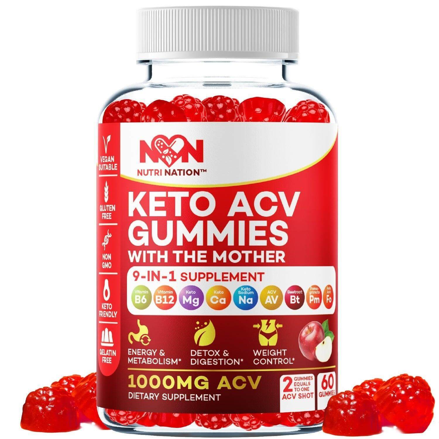 Keto ACV Gummies 1000mg Buy 2 Get 1 Free – Kelly Clarkson Diet by Nutri Nation