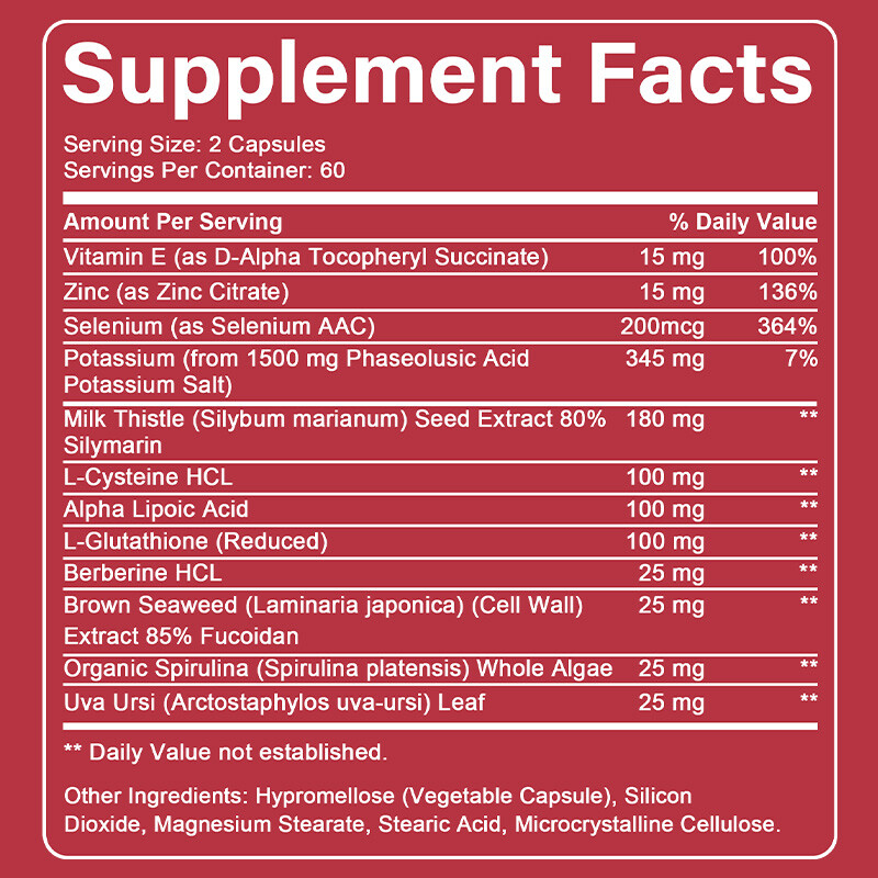 Milk Thistle Extract Natural Liver Cleanse Nutrient Absorption 30-120 Capsule
