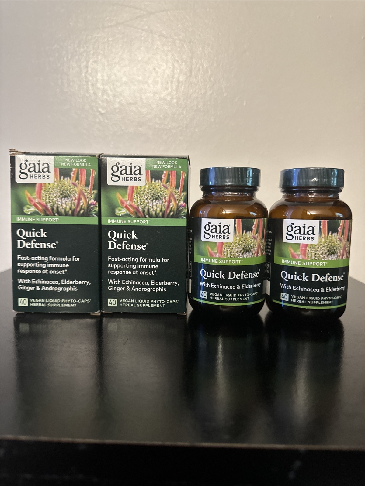 Gaia Herbs Quick Defense – Fast-Acting Immune Support Supplement – 80 Vegan Caps