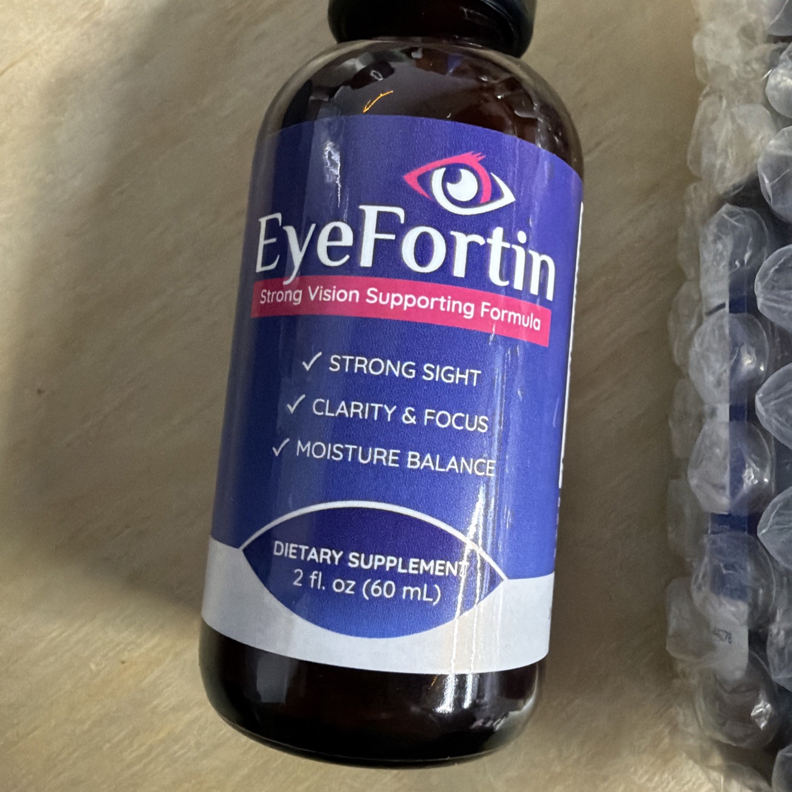 2 Bottles Eye Support Eye Fortin Pro – Our Best – Eye Care Supplement 2oz Each