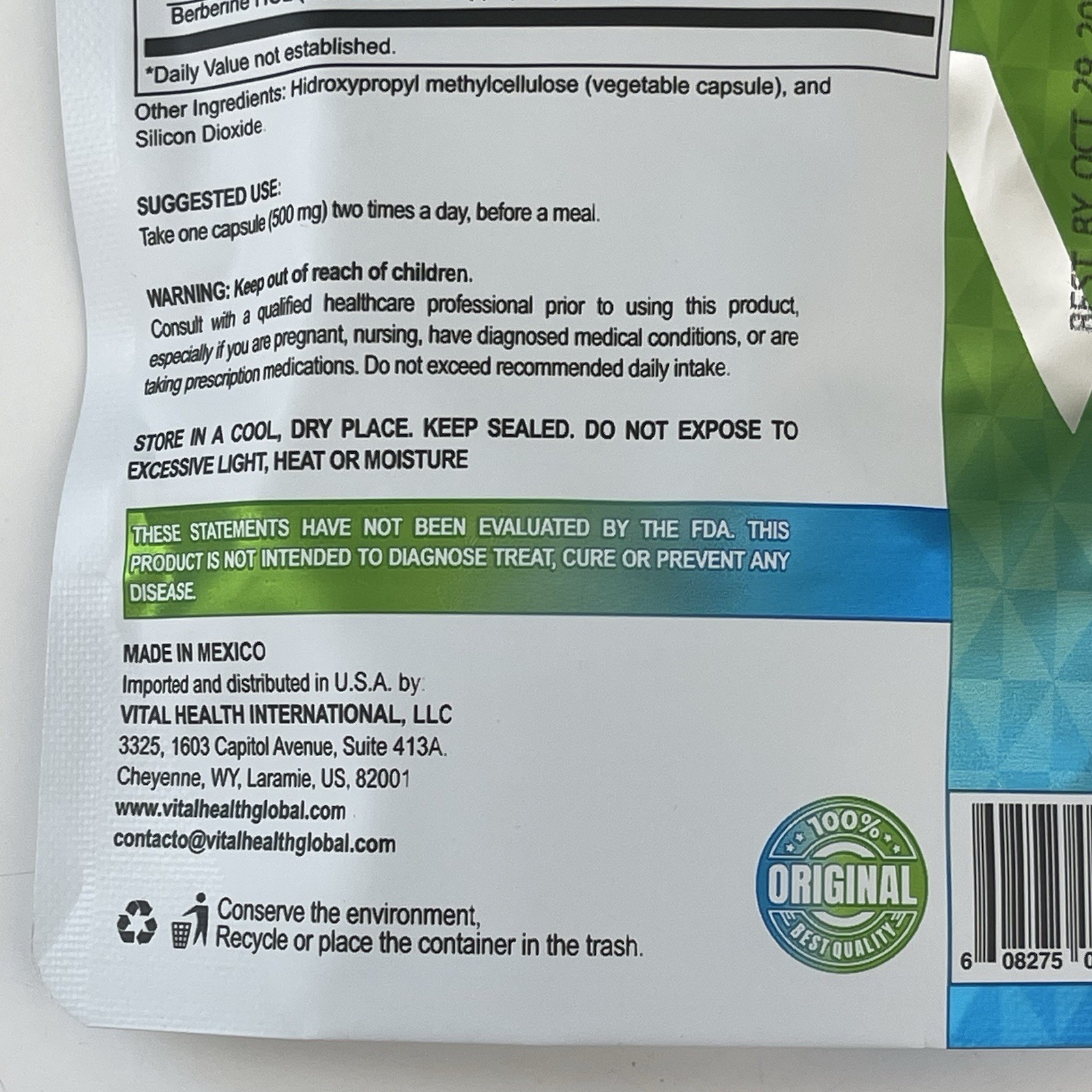 VitalHealth S-Balance 60 Veggie Capsules – New! Vital Health! Exp 10/2027.Sealed