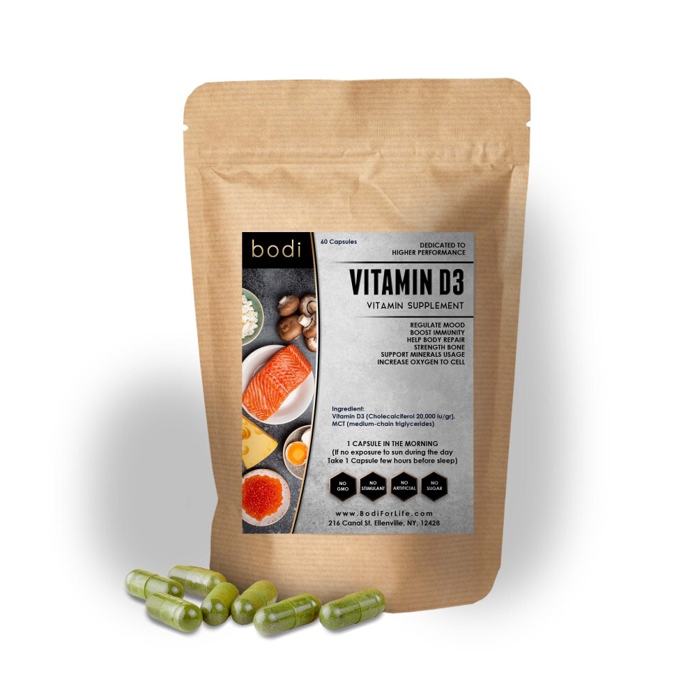 Vitamin D3 5000iu Capsule | 60 Capsules | 100% Pure Natural Hand Crafted