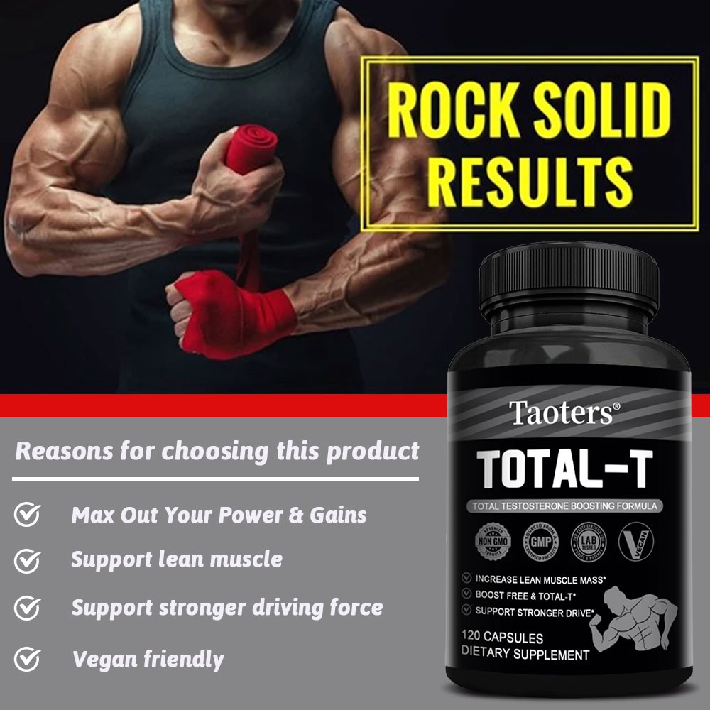 TOTAL-T – Testosteron Booster for Men, Improve Muscle Strength-FOR MEN WOMEN