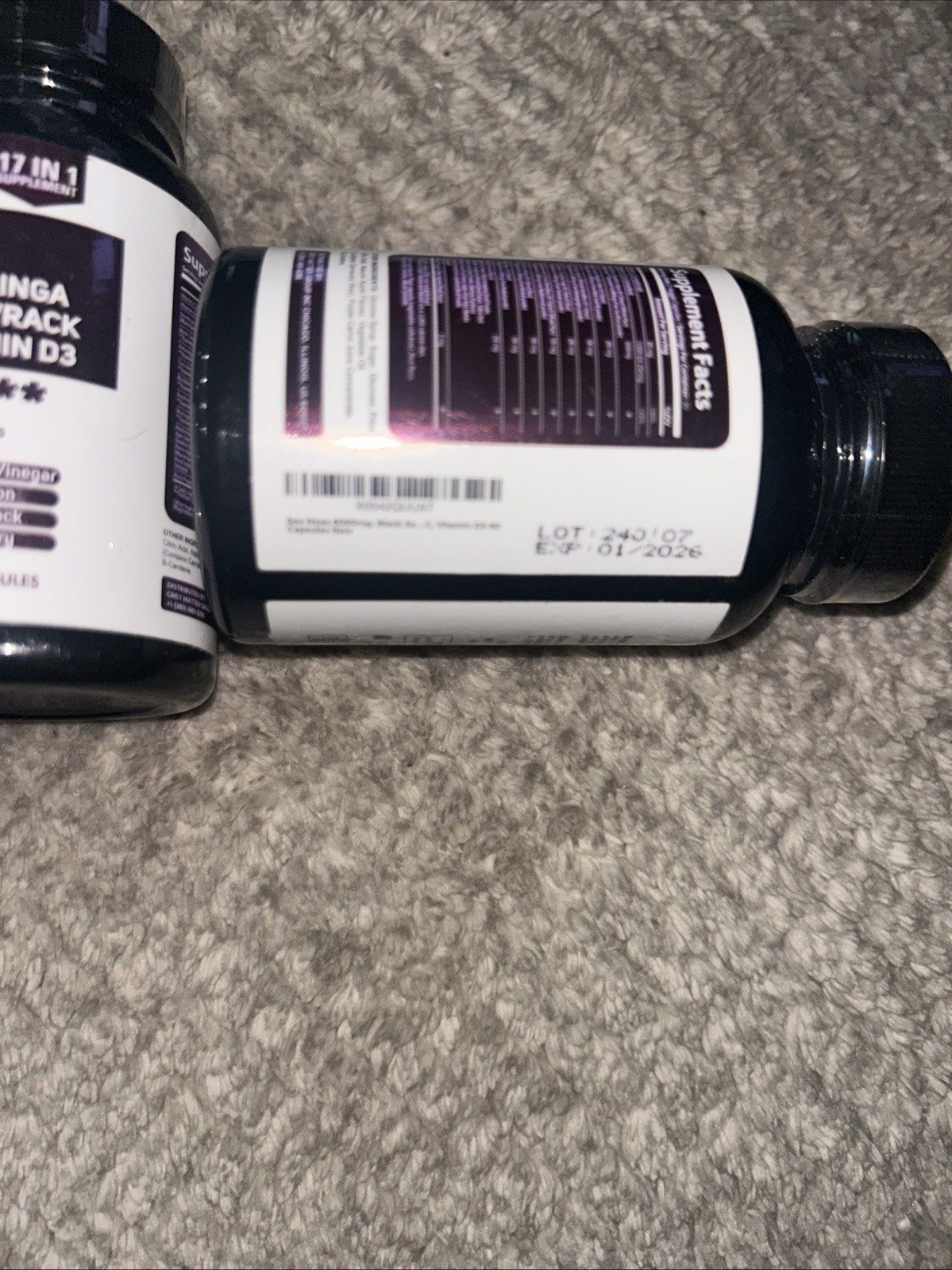 3x Grey Biotics 17 in 1 Supplements 60ct (180 Total) Exp 01/2026