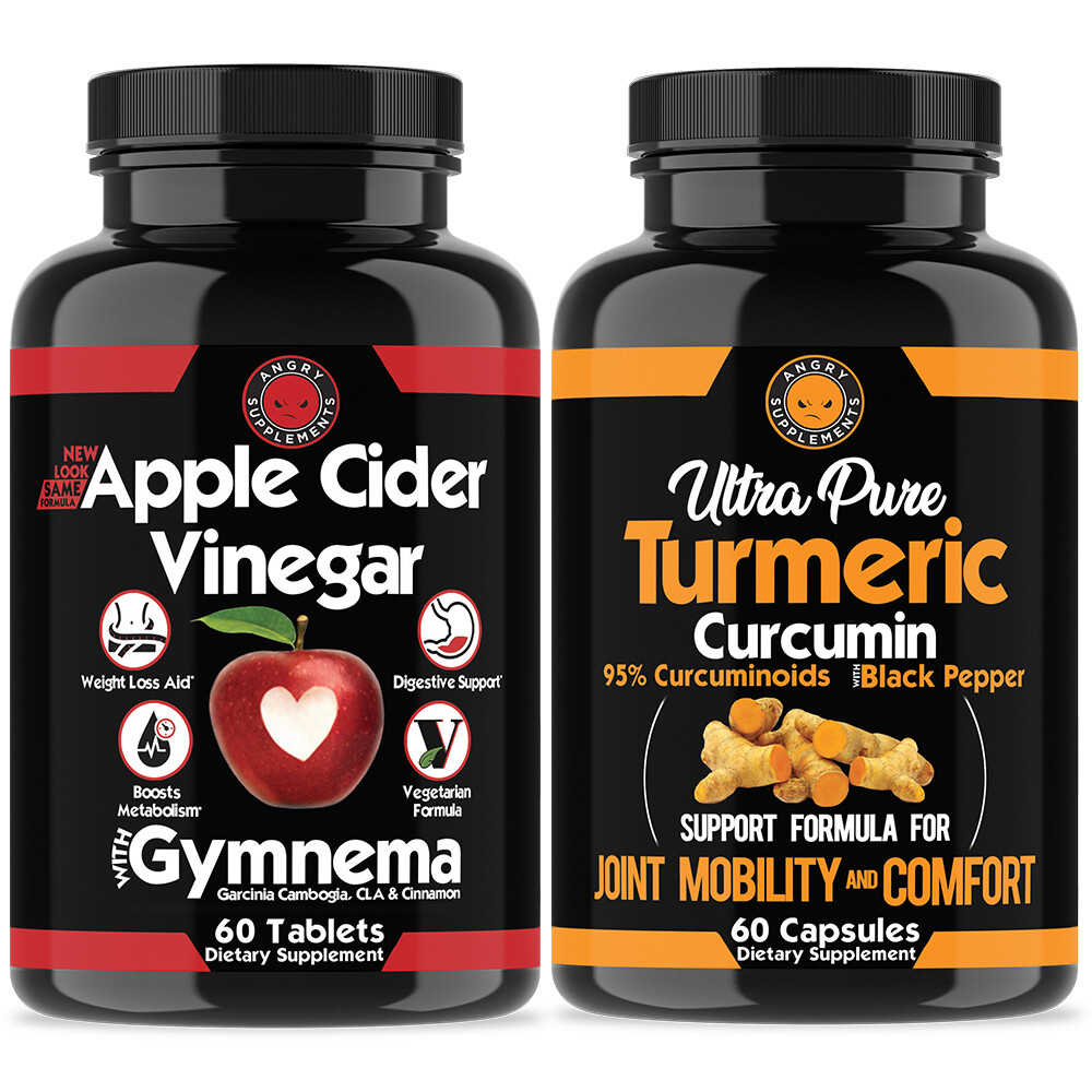Weight Loss Vinagre de Manzana ACV + Turmeric Curcuma Healthy Fat Burner Pills