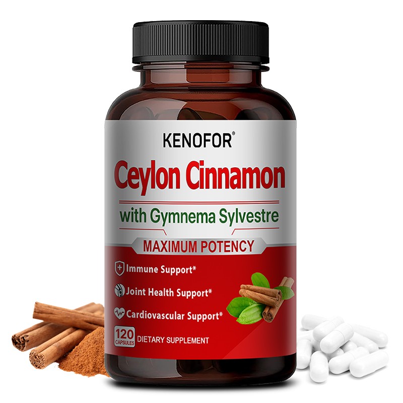 Ceylon Cinnamon Capsule,Herbal Support Healthy Blood Sugar,Heart Function 120Pcs