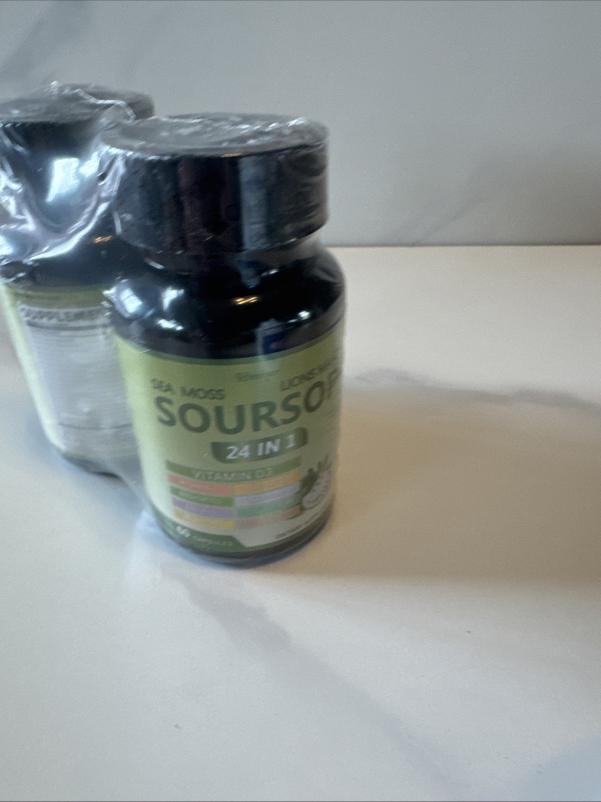 Lot Of 2 Himiyer Sea Moss Soursop Lion’s Mane Vitamin D3 Magnesium 60 Capsules