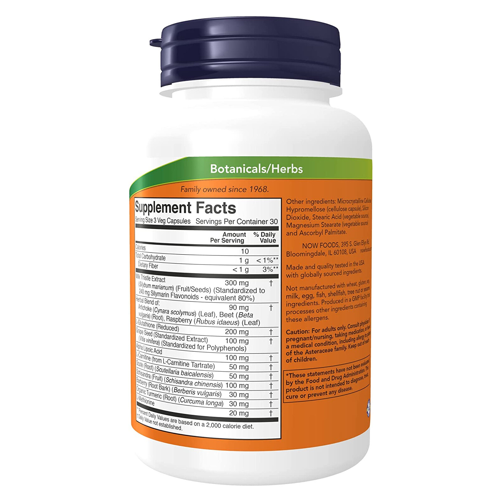 NOW Liver Refresh – 90 Veg Caps, with Milk Thistle Extract and Herb-Enzyme blend
