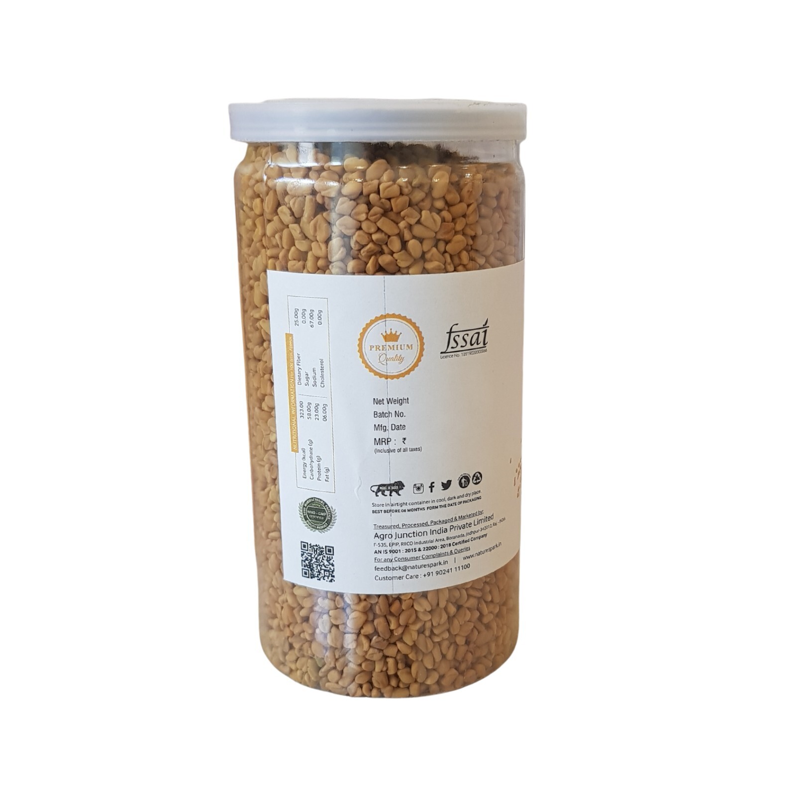FENUGREEK SEED YELLOW(Dana-methi)-Indian Origin|Used in Cooking|All Natural|175G