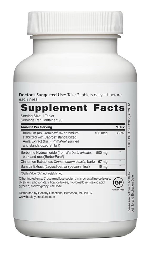 Dr. Whitaker’s Berberine GlucoGold Supplement 1500mg per Day BerberPure 90Tablet