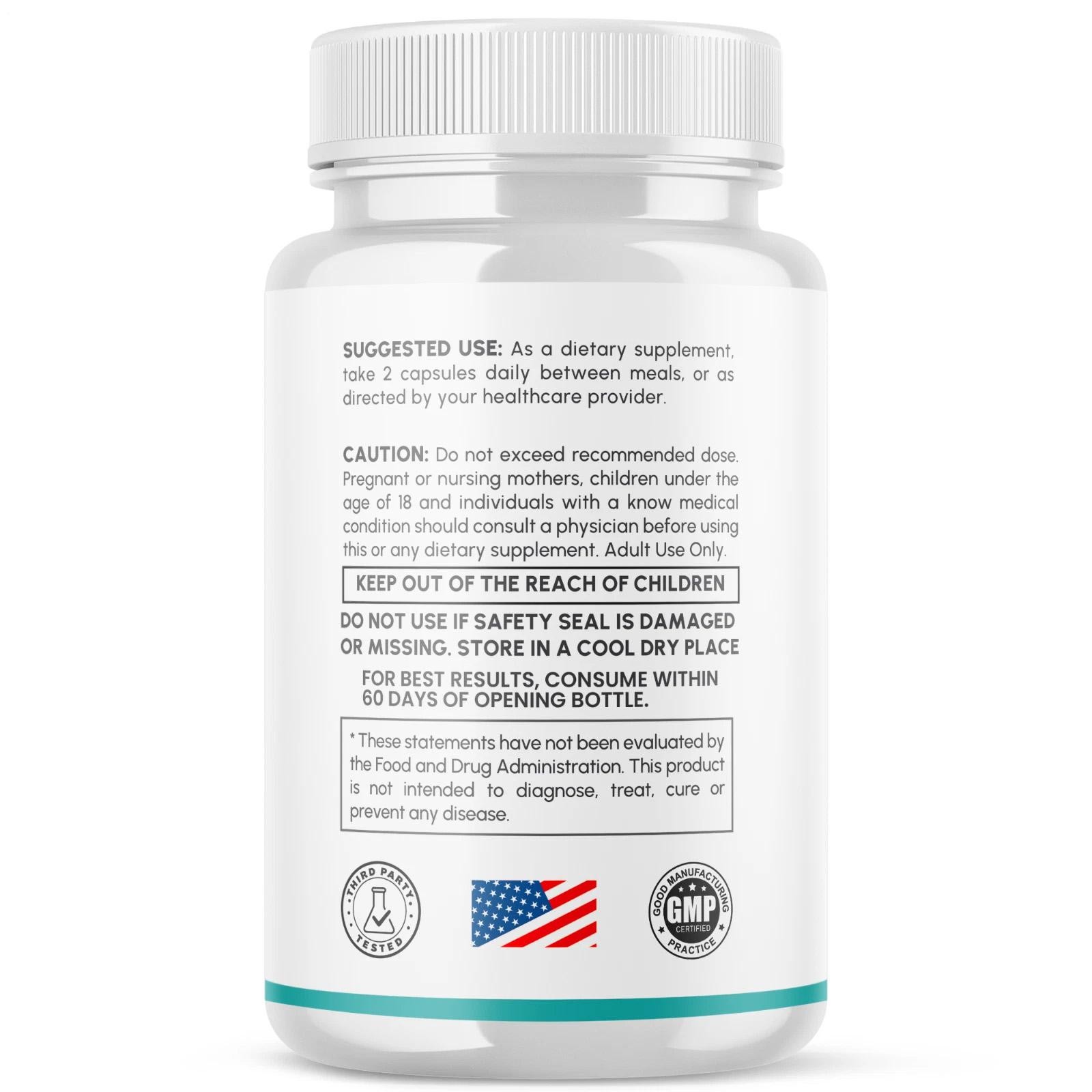 60 Count Daily Herbal Nutrient Capsules, General Respiratory Wellness Dietary