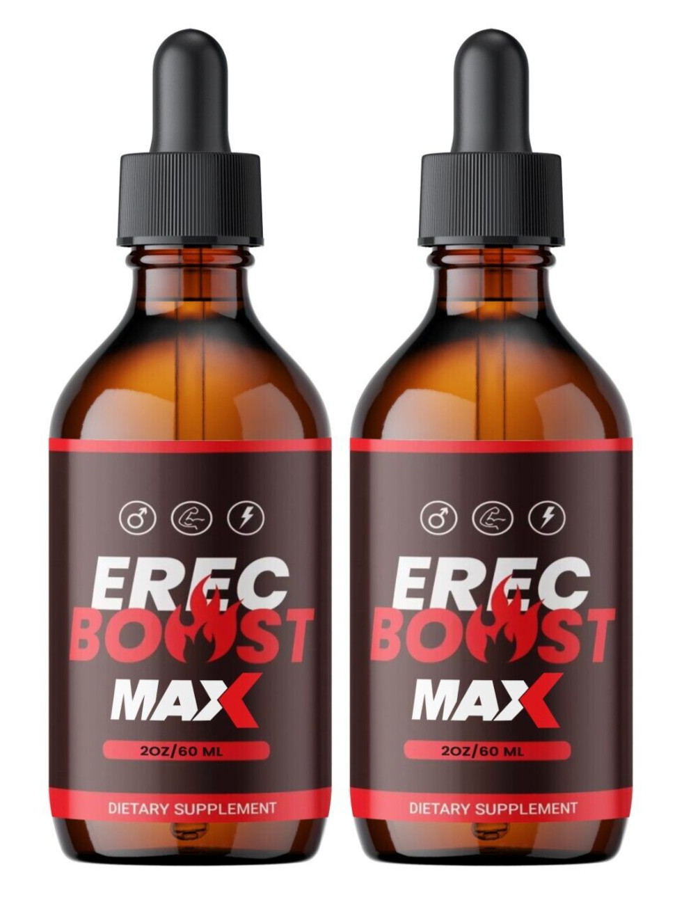 Erec Boost MAX Drops Erec Booster, Erec Boost High Drive (2 Pack)