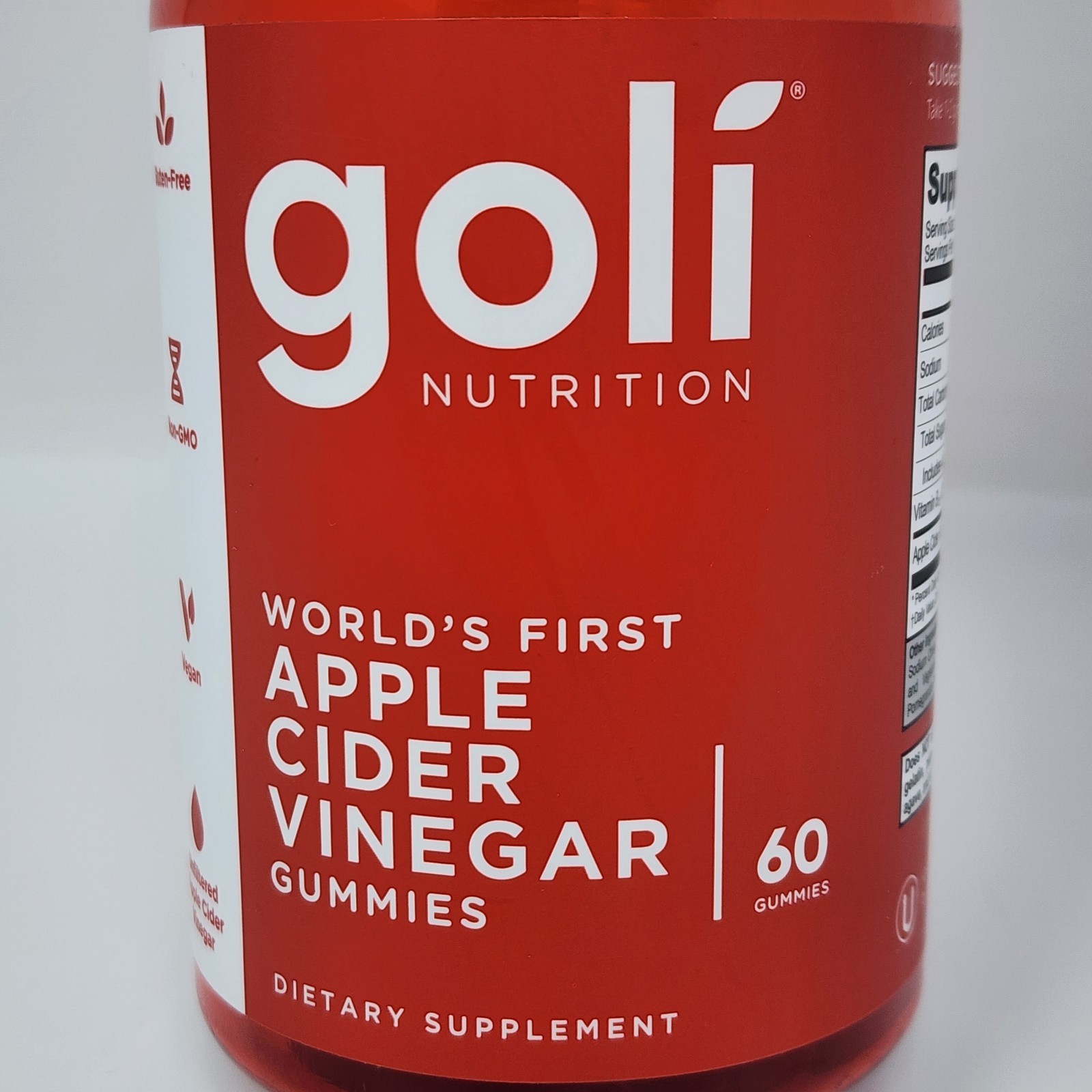 Goli Nutrition Apple Cider Vinegar Gummies 60 Per Bottle (3 Pack) Exp 03/2027