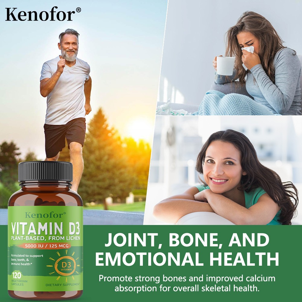 Vitamin D3 Capsules – Promotes strong bones, mood support, immune health