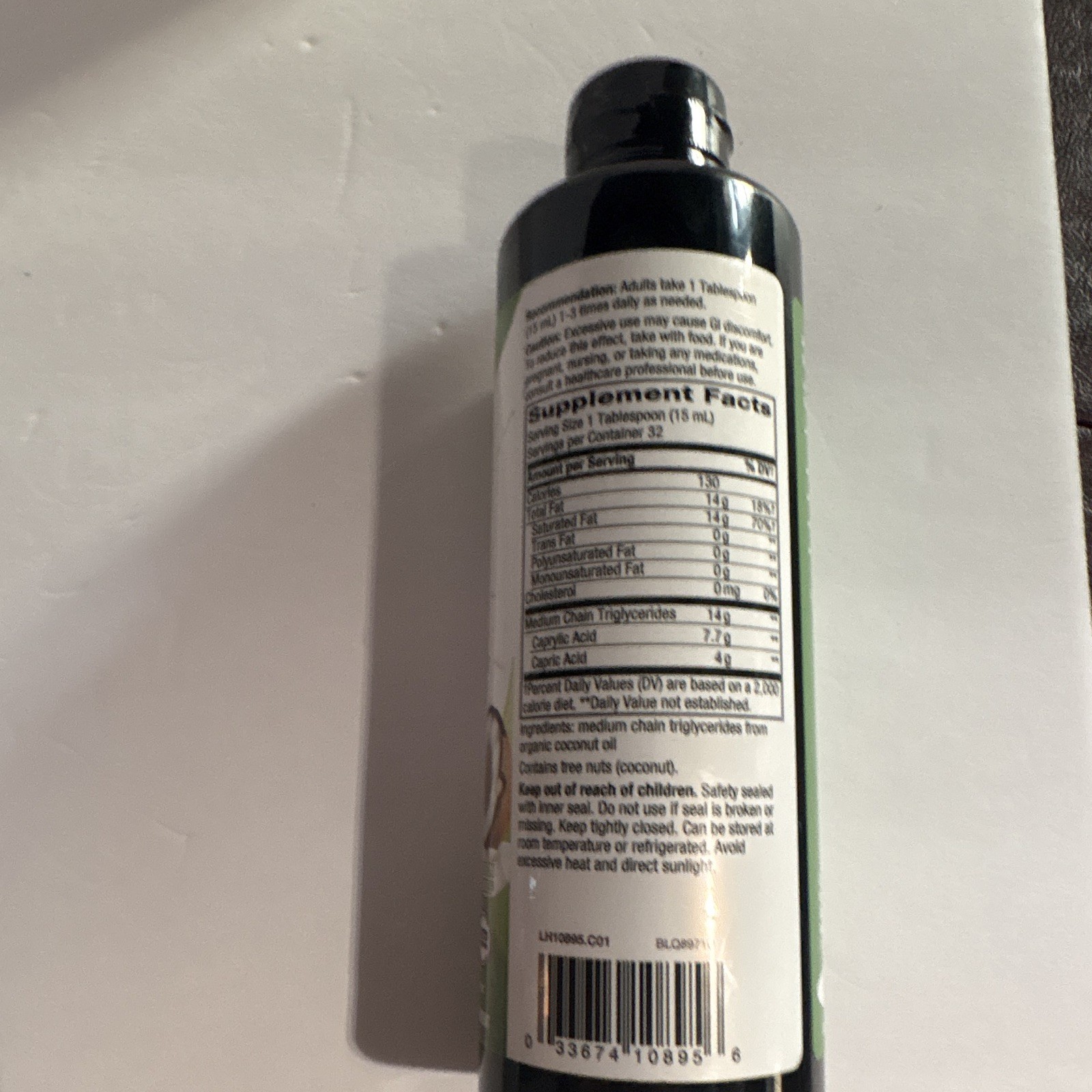 Nature’s Way Organic MCT Oil 16 fl oz (480 mL) Unflavored Energy Support