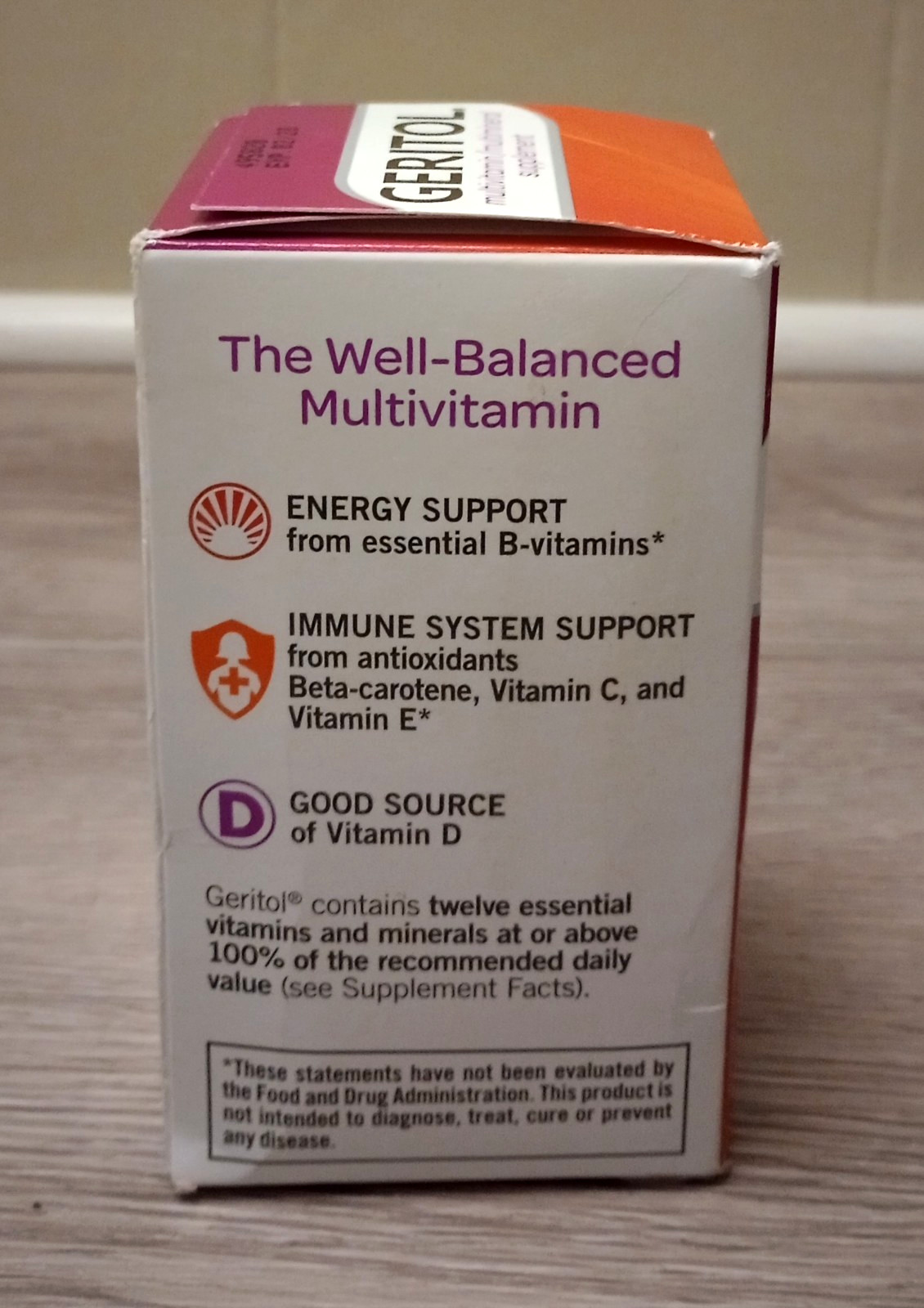 Geritol Multivitamin/Multimineral Supplement Nutrition Support 100 Tablets 02/28