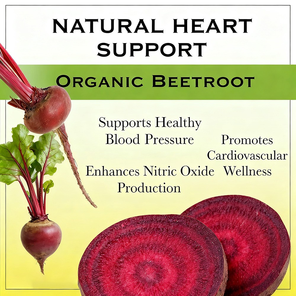 Beet Root Supplement 950mg 30/60/120Caps for Heart Health,Blood Pressure Support