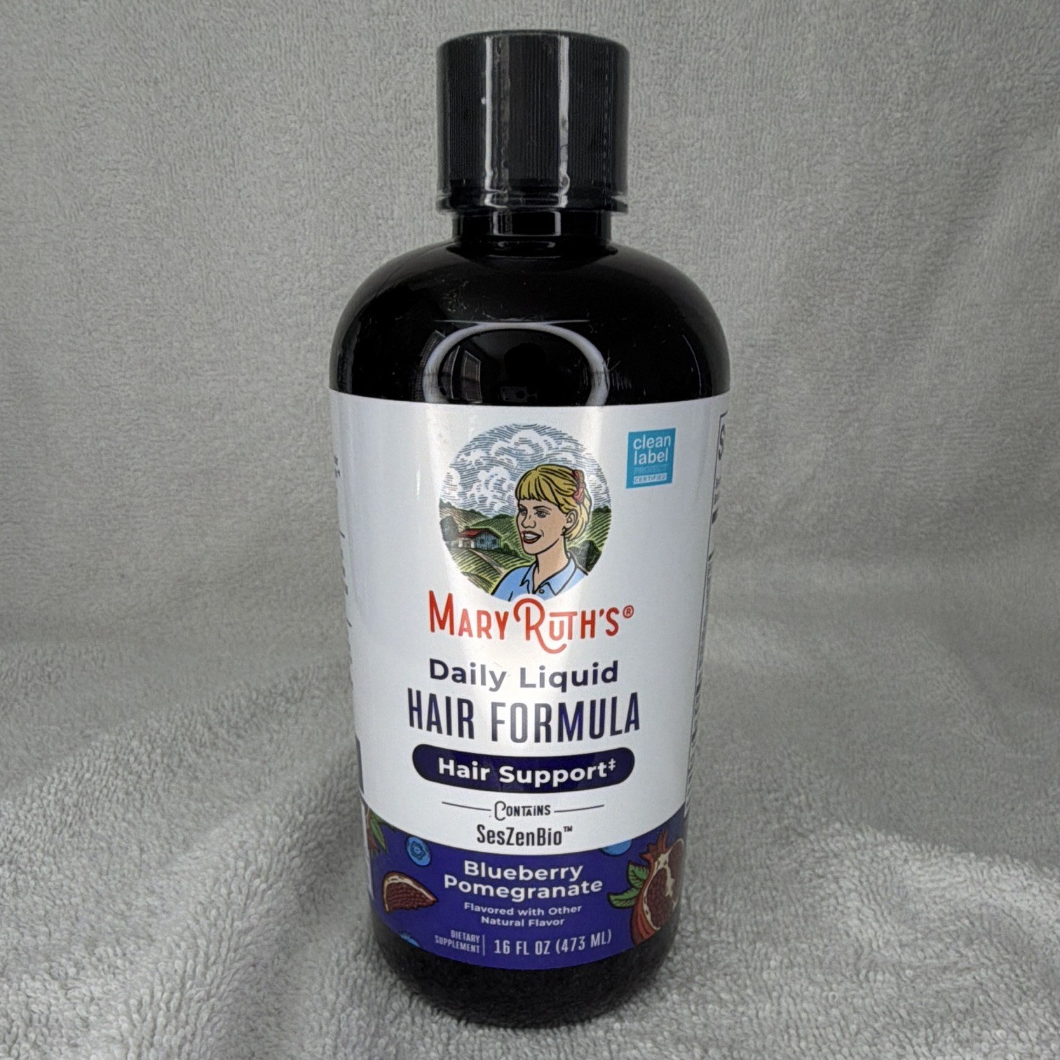 MaryRuth’s Daily Liquid Hair Formula Hair Support Blueberry Pomegranate 16oz