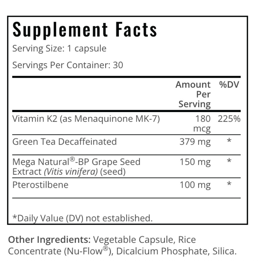 Peak BP Platinum Peak Pure Natural Dietary Supplement 30 Capsules
