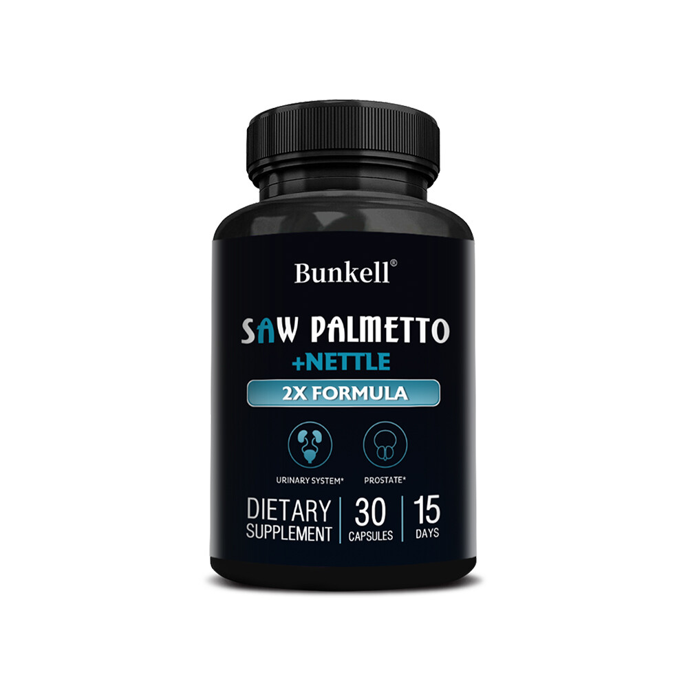 Saw Palmetto with Nettle Capsules – Urinary System Health, Prostate Support