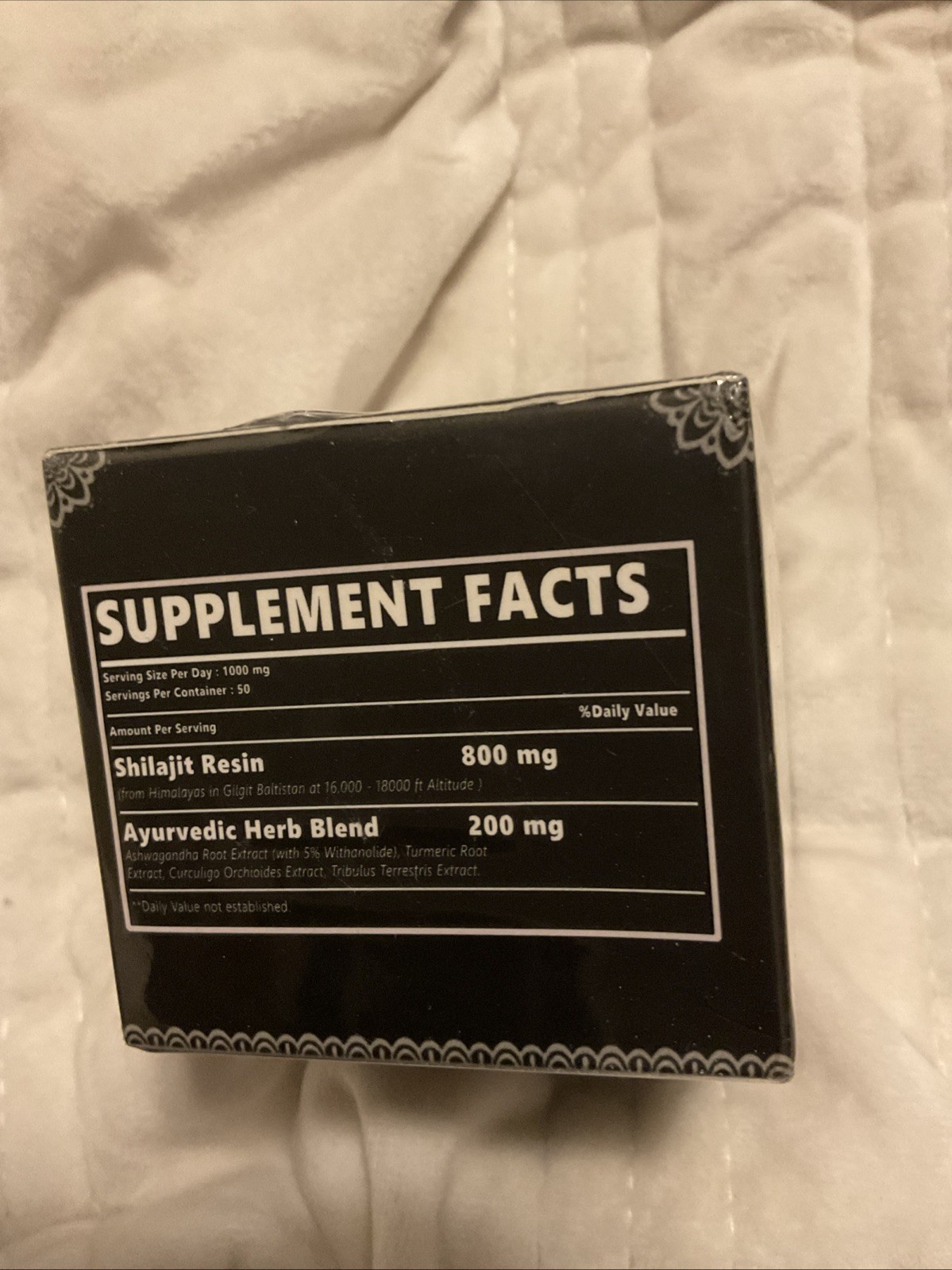 Dr. Hillma SHILAJIT 1000 MG Per Serving DIETARY SUPPLEMENT 50 Grams 11/26