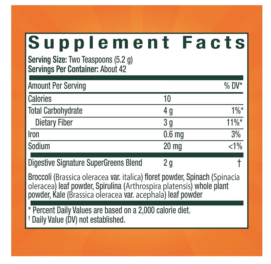 Metamucil Super Greens Digestive Blend Powder Fiber Kiwi Apple 5.5 Oz NEW 3 Pack