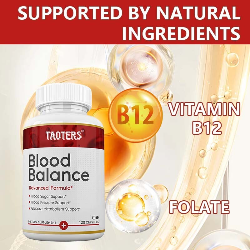 Blood Balance Advanced Formula Cholesterol Blood Sugar Lower Support Supplement