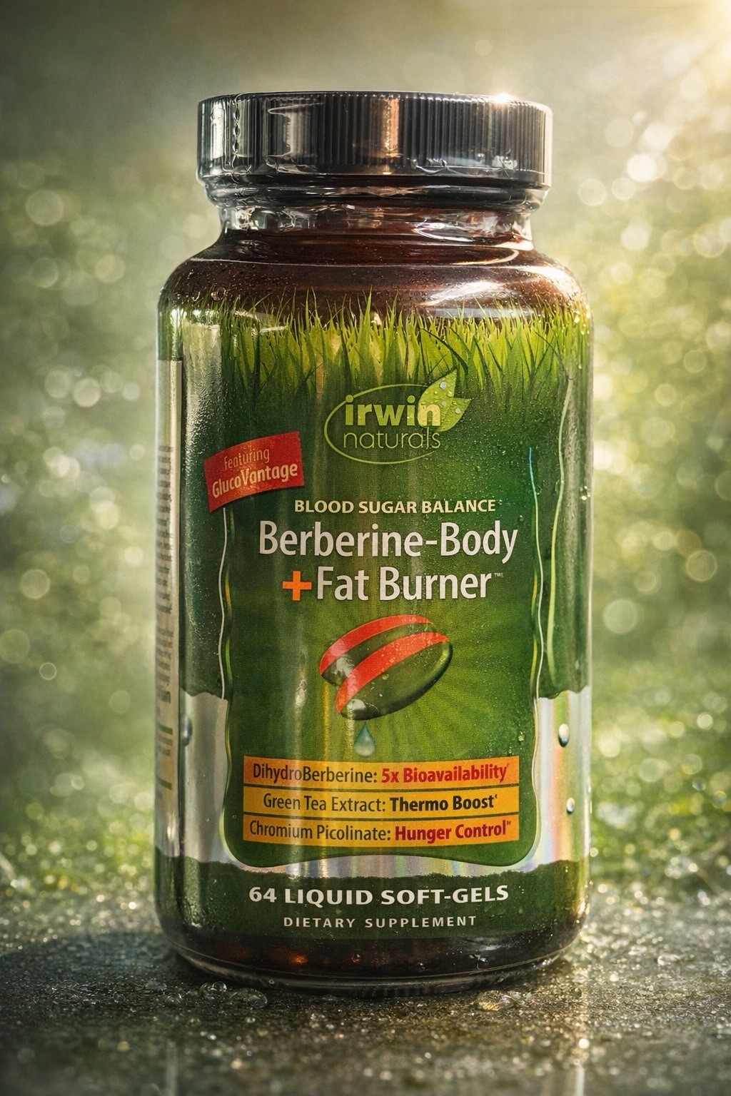 Irwin Naturals Berberine-Body Fat Burner 64 Liquid Soft-Gels 07/2027