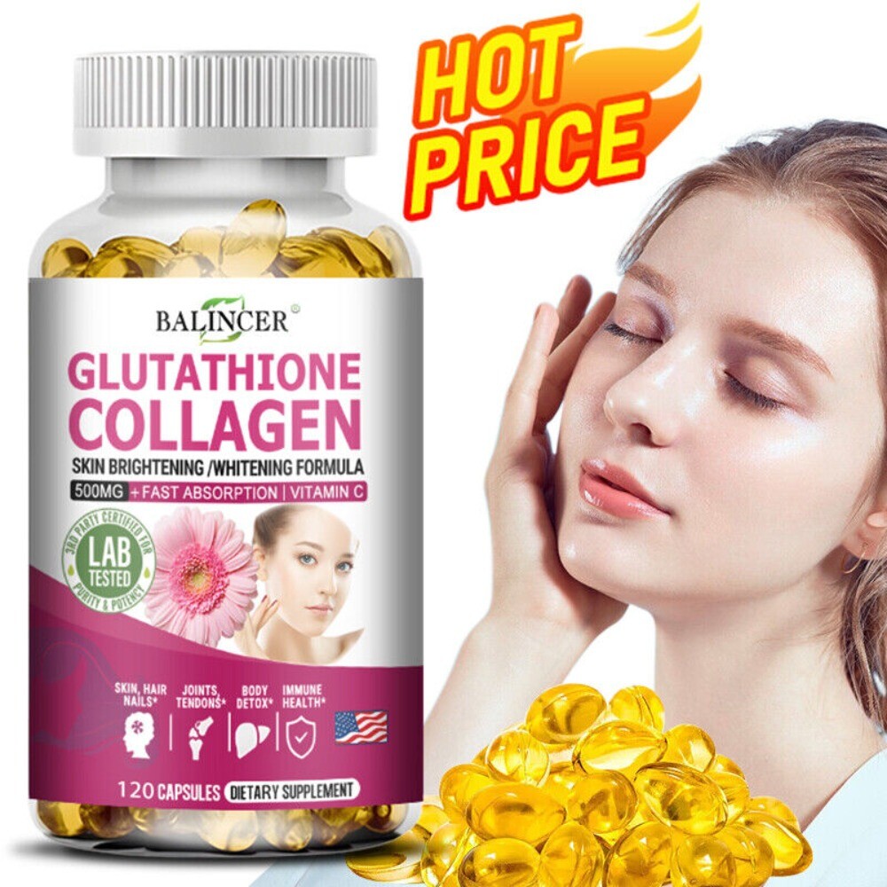 Glutathione Collagen Whitening FormulaPromotes Detoxification Immune Anti-Aging