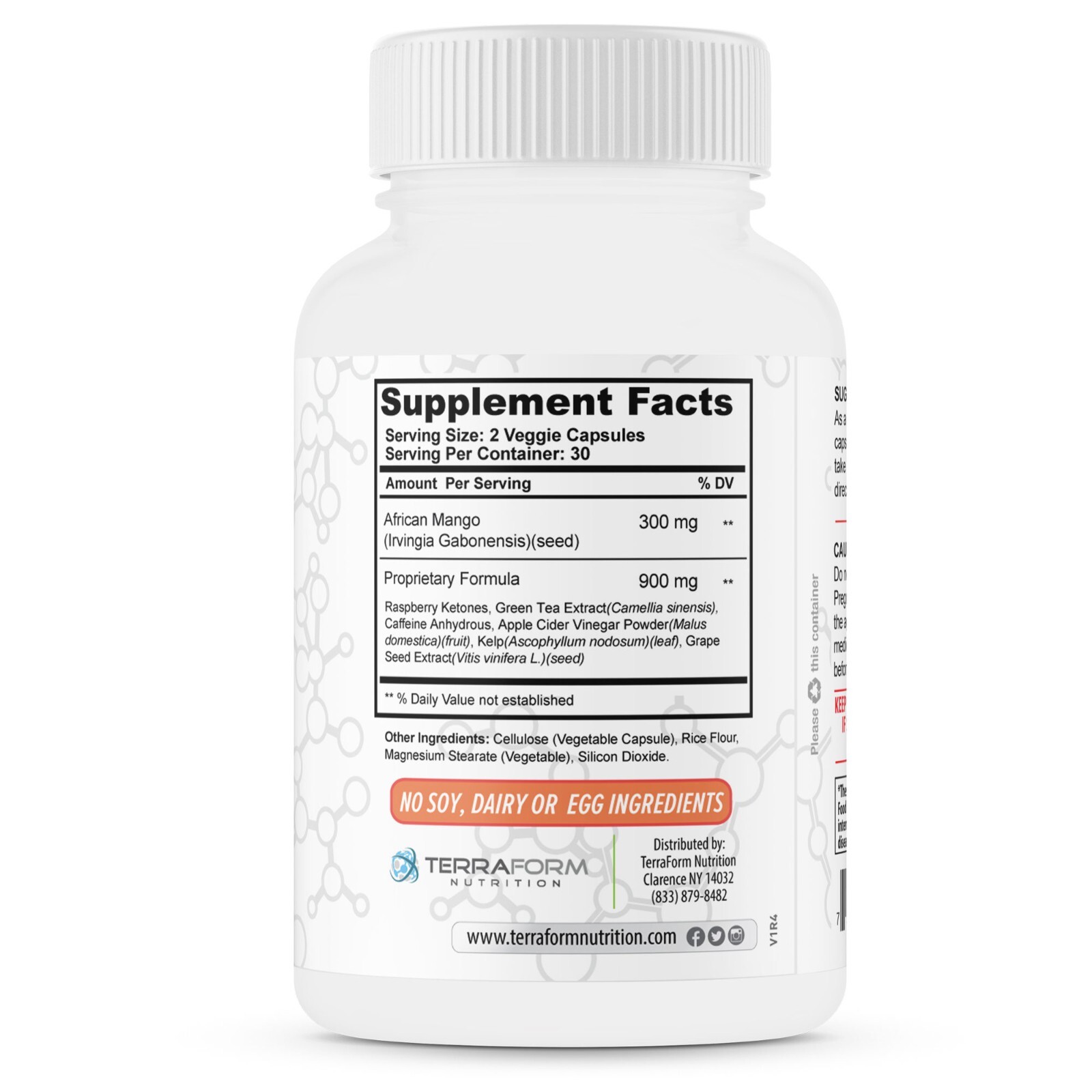 African Mango Complex Diet Pills – Natural Way to Burn Fat – 1200mg/30 Serv.