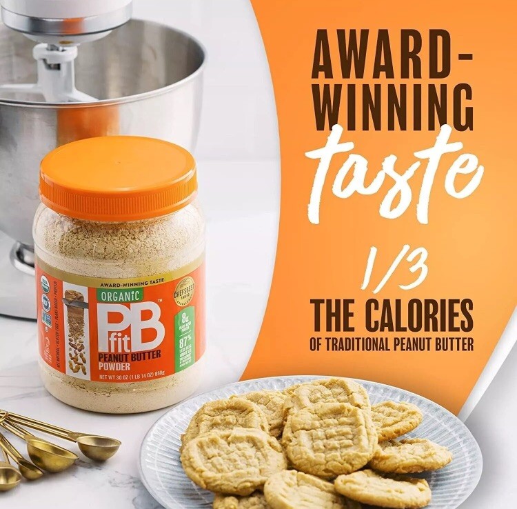 Organic PBFit Peanut Butter Powder Gluten Free Vegan Plant Based Protein 850g