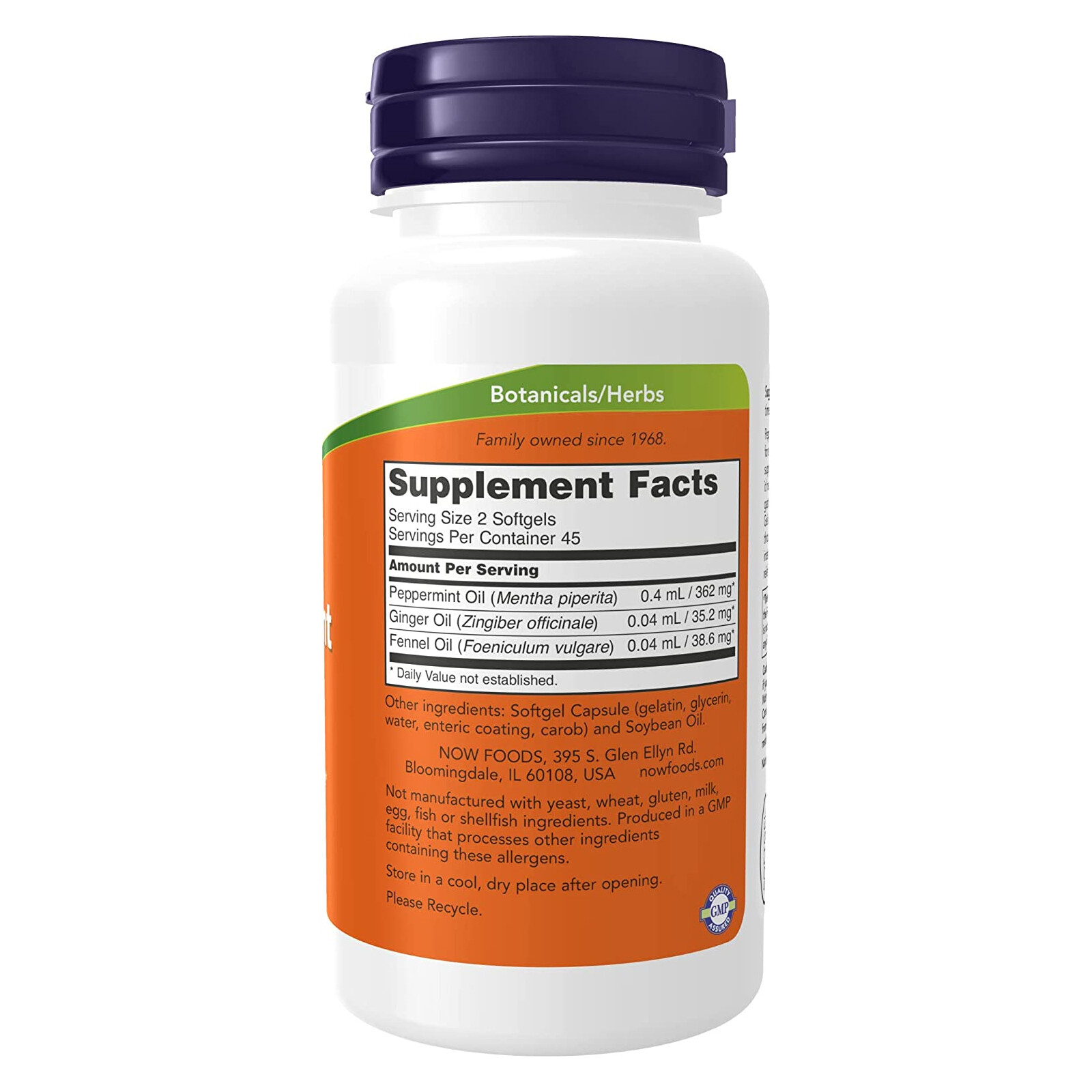 NOW FOODS Peppermint Gels 90 Softgels