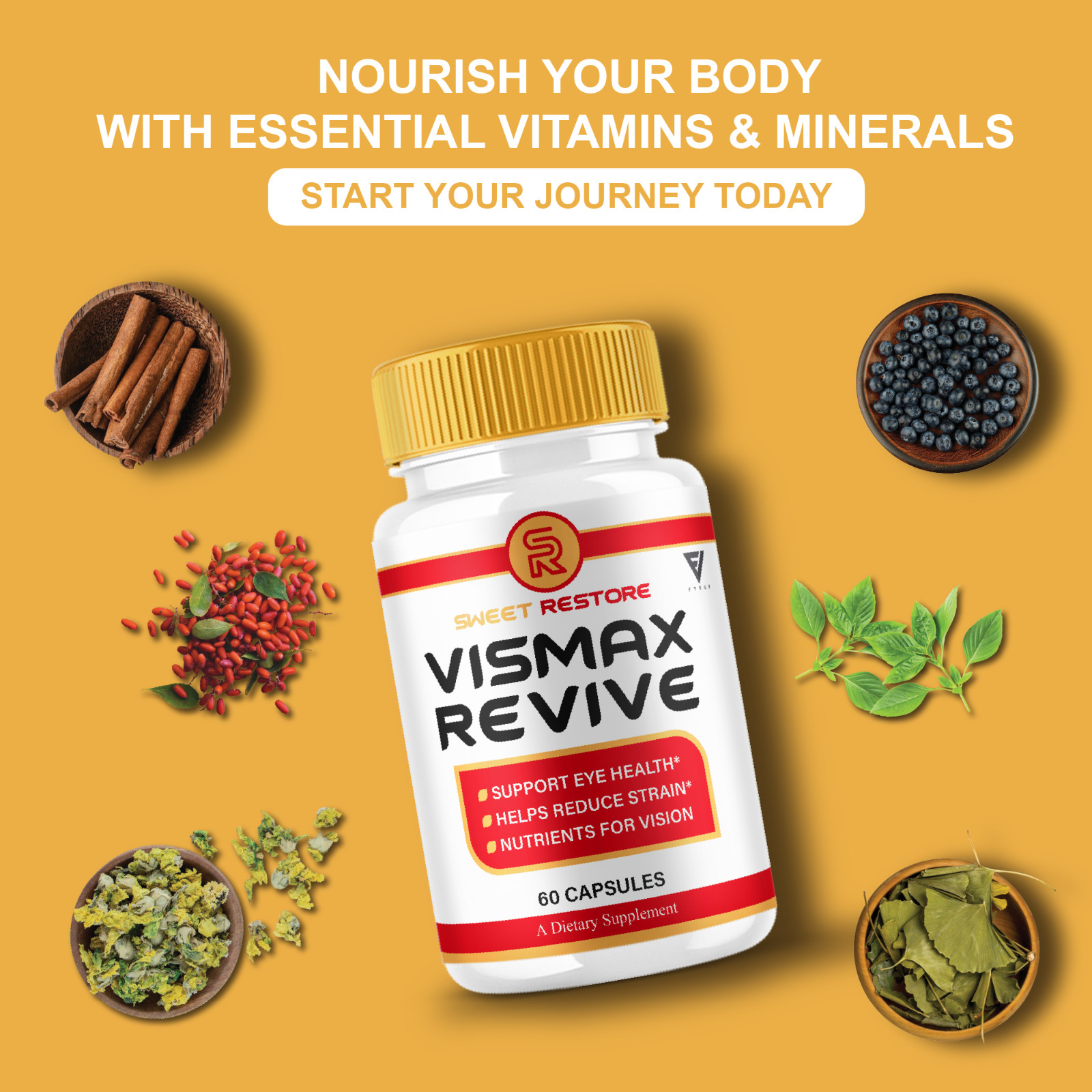 (3 Pack) VisMax Revive Premium Vision & Eye Support Supplement (180 Capsules)