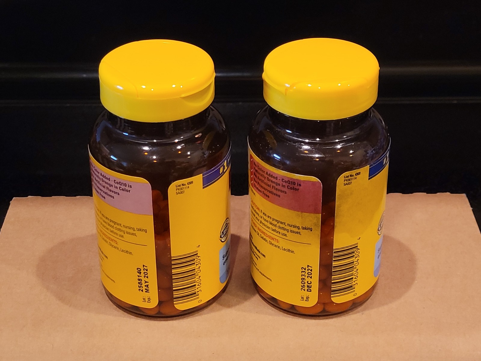 (2X) Nature Made CoQ10 Softgels- 120ct Bottles- 100mg- Exp 5/27- 240 Gels Total!