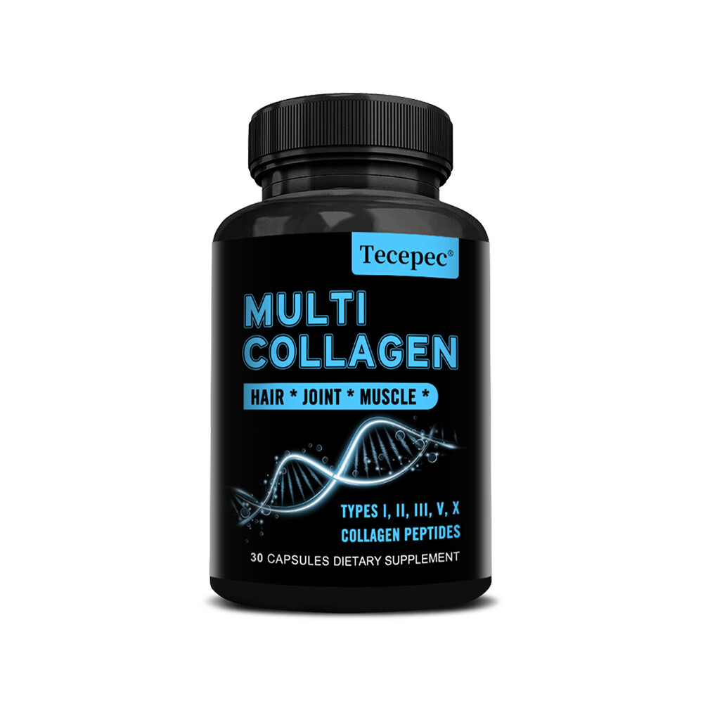 Multi Collagen Capsules-Type I,II,III,V,X Anti-Aging, Supports Hair,Joint,Muscle