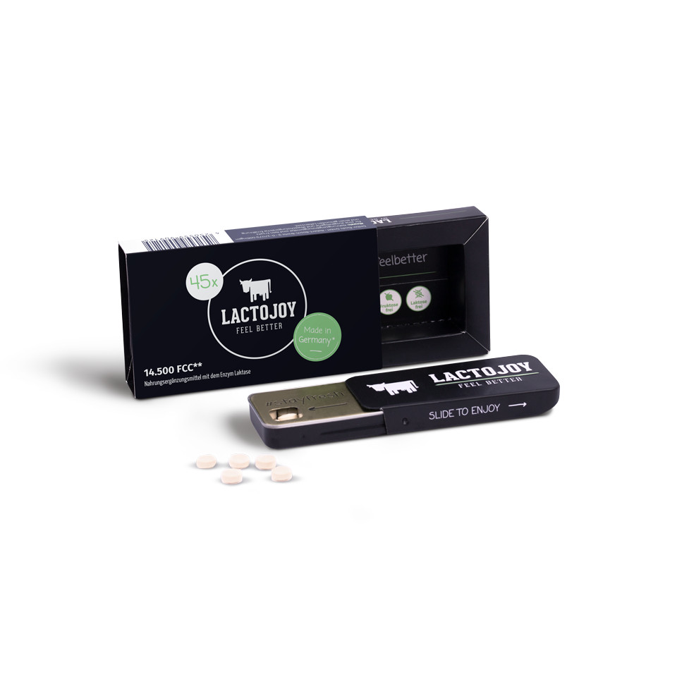 LactoJoy lactase pills – 14,500 FCC-units – 45 pills